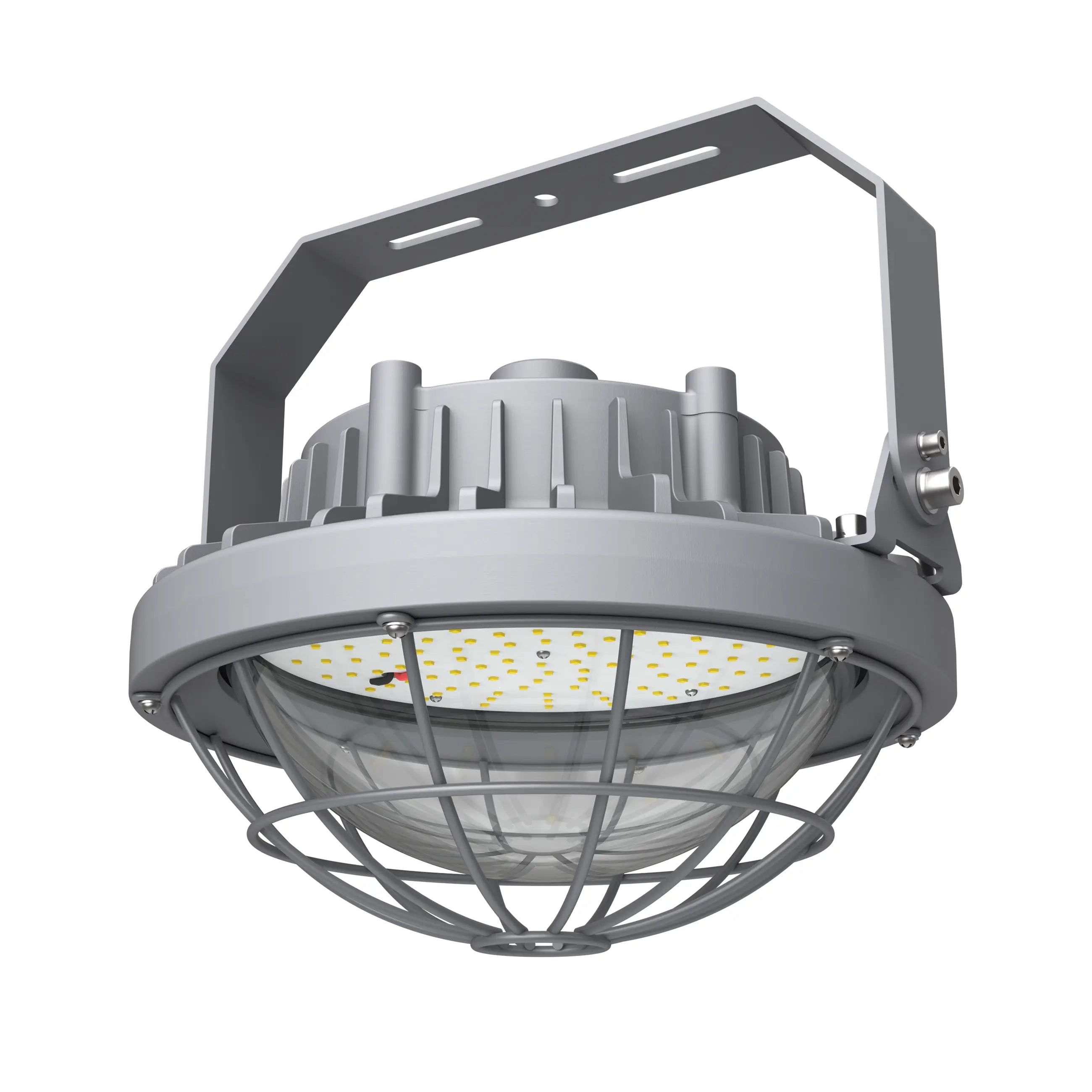 80W Hazardous Location Explosion-Proof Round LED Low Bay-10,400LM, 5000K, Meanwell Driver, 120-277V, IP67 TANLITE
