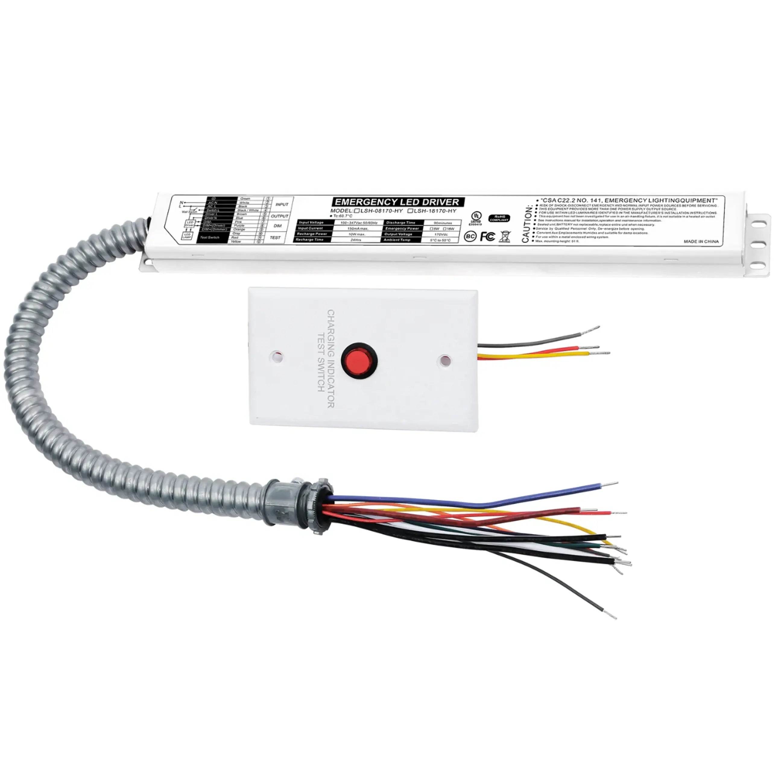 8W LED Emergency Backup Driver For Commercial LED Lighting-AC 100-347V-Emergency Lighting 90 Minutes TANLITE