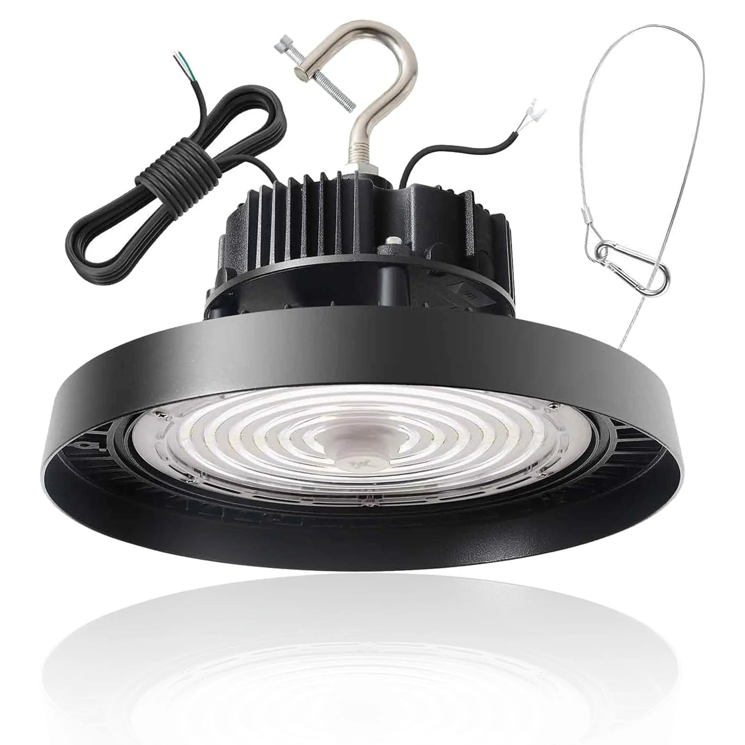 150W 120W 100W Adjustable-480V UFO LED High Bay Light-AC 277-480V-5000K Daylight-LED Shop Lights (500W MH/HPS Equiv.)- 0-10V Dimmable Commercial Bay Lighting for Warehouse Factory TANLITE