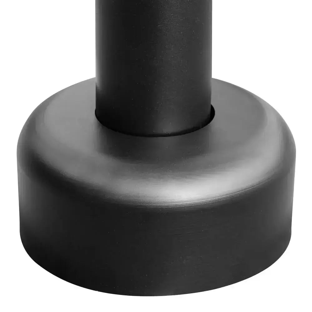 25 FT Round Steel Light Pole, 4.5" OD, 11 Gauge, Black Finish, Anchor Bolts Included
