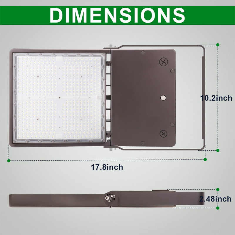 TANLITE Lighting 300W LED Project Flood Light Outdoor, Industrial Security Lighting, IP65 Waterproof LED Stadium Lights 5700K Daylight LED Exterior Light 100-277V