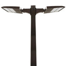 4 Pack -25ft Square Steel Light Poles-(8) 300W LED Parking Lot Lights Included-Parking Lot Light Post Includes Hardware Kit and Delivery included TANLITE