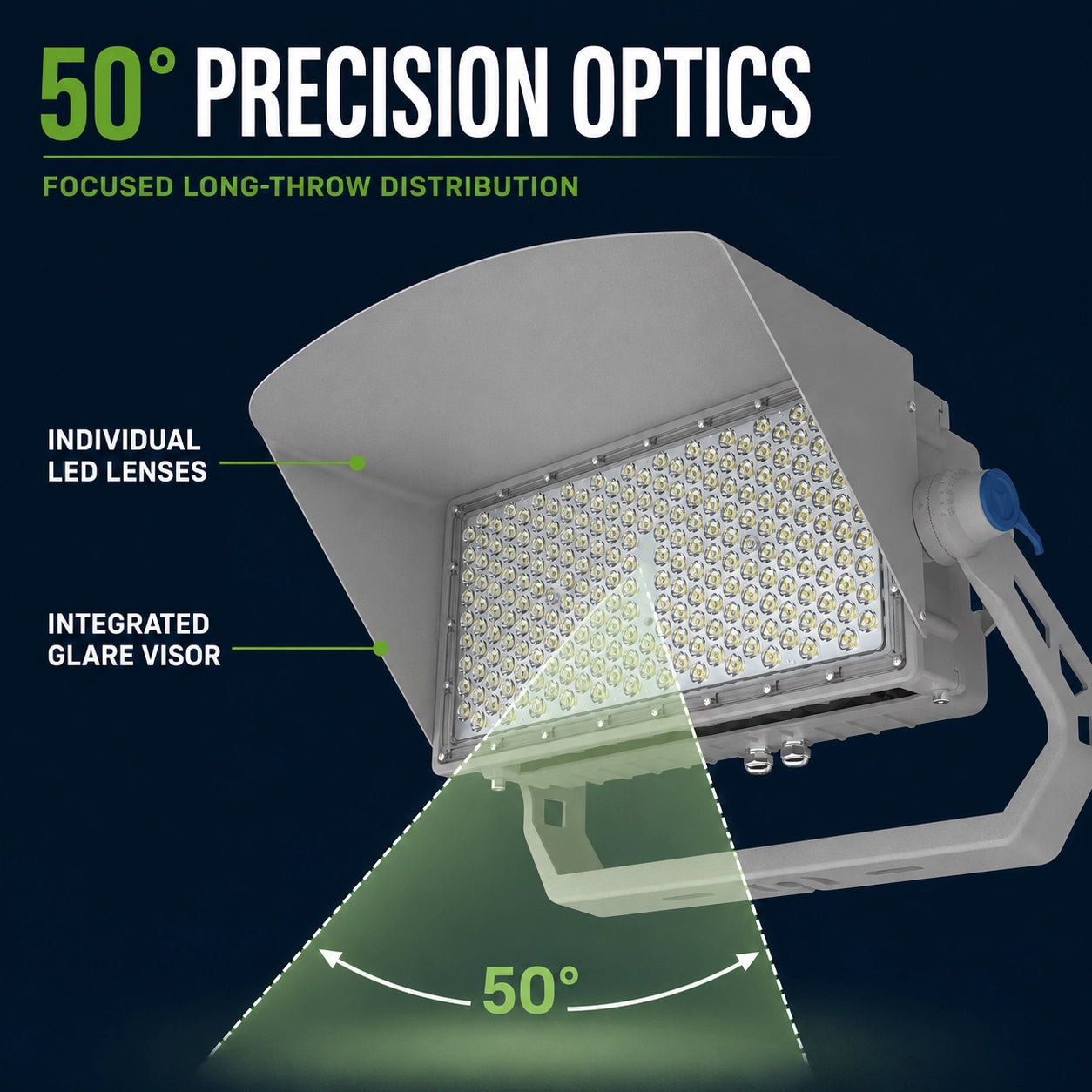 650W LED Stadium Light-Sport Light-CCT 5000K-97500 Lumens-UL DLC 5.1 Certified-5 Years Warranty