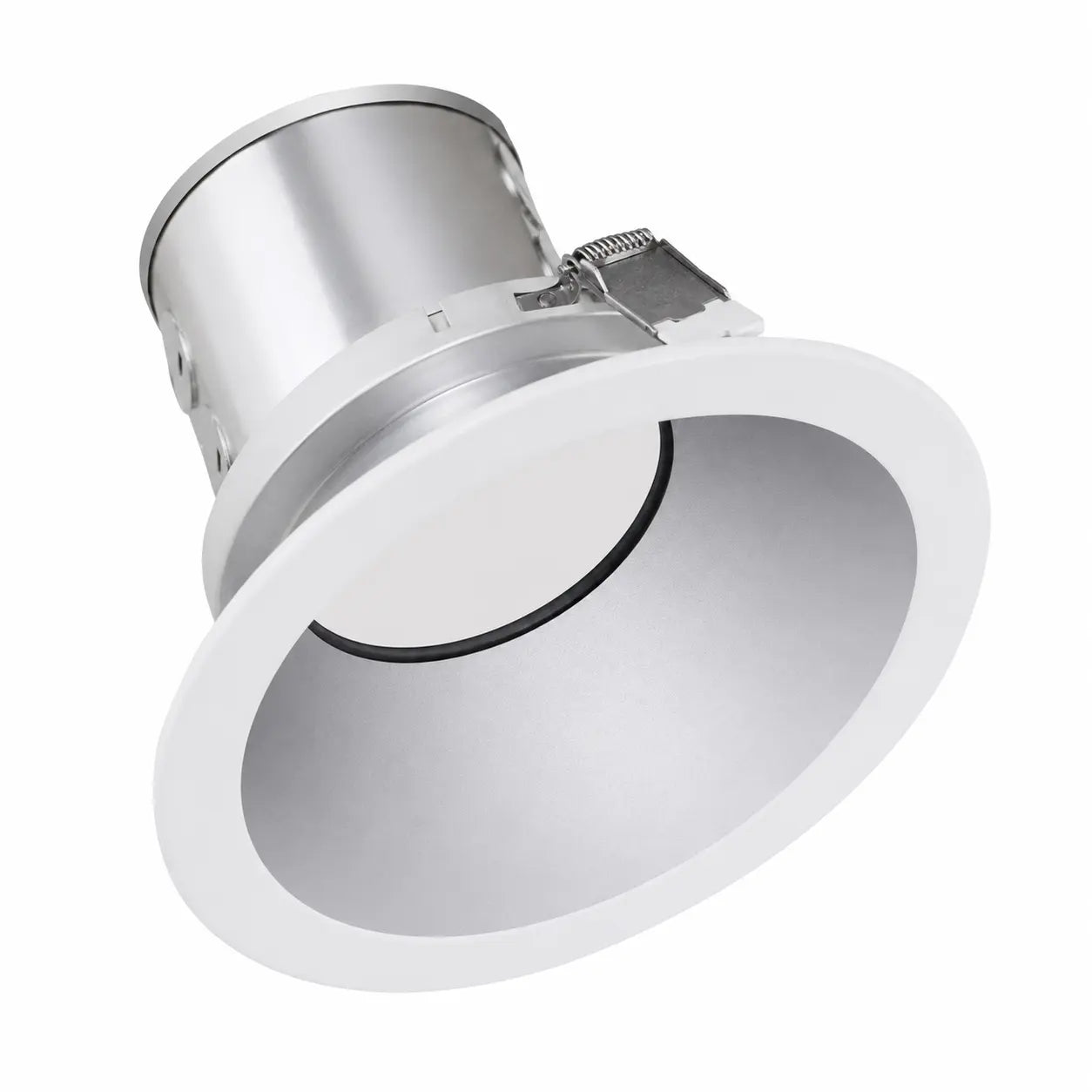 Commercial J-Box LED Downlight, 27W/34W/40W Selectable, 3000K/3500K/4000K Tunable, Multiple Trim Options, 120-347V