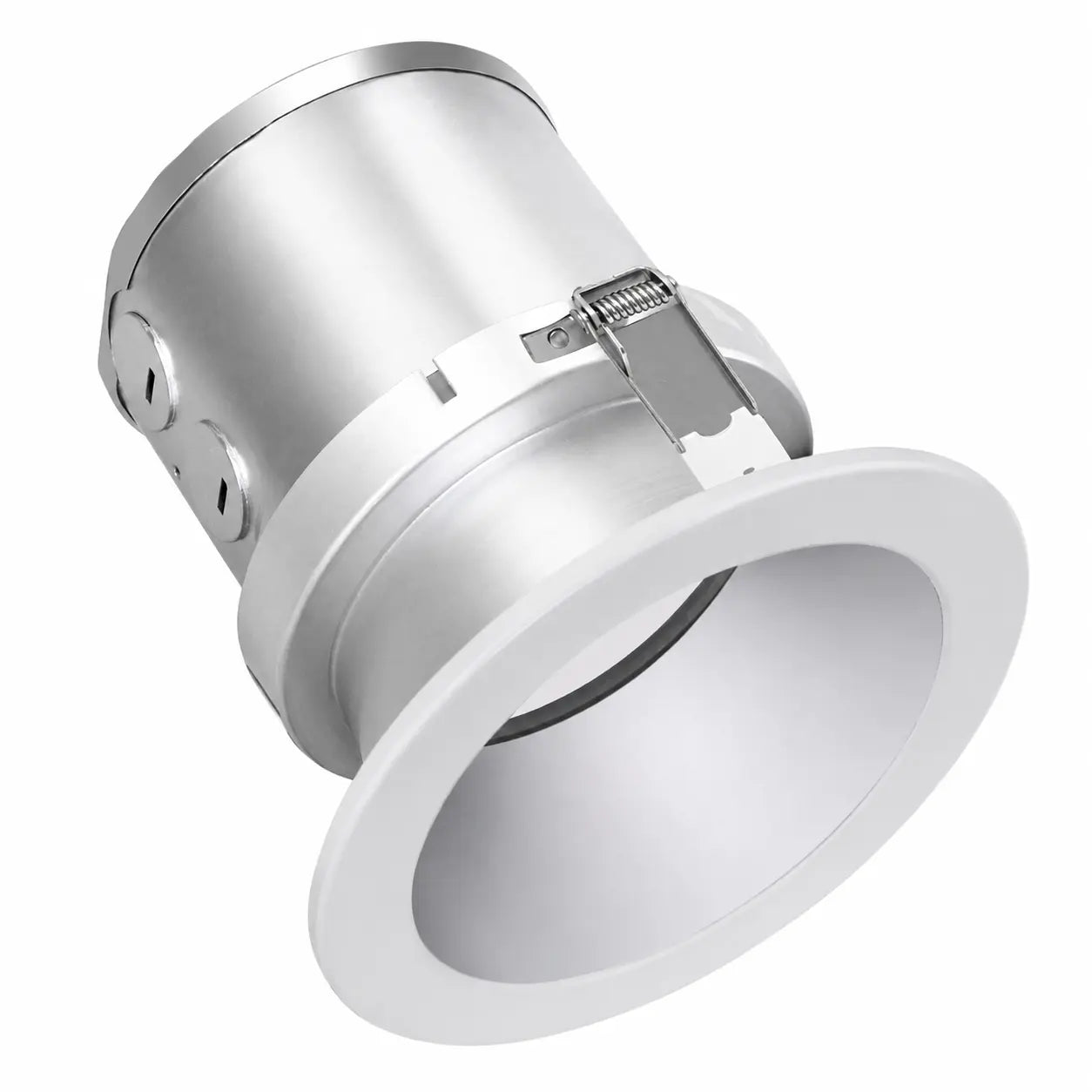 Commercial J-Box LED Downlight, 27W/34W/40W Selectable, 3000K/3500K/4000K Tunable, Multiple Trim Options, 120-347V