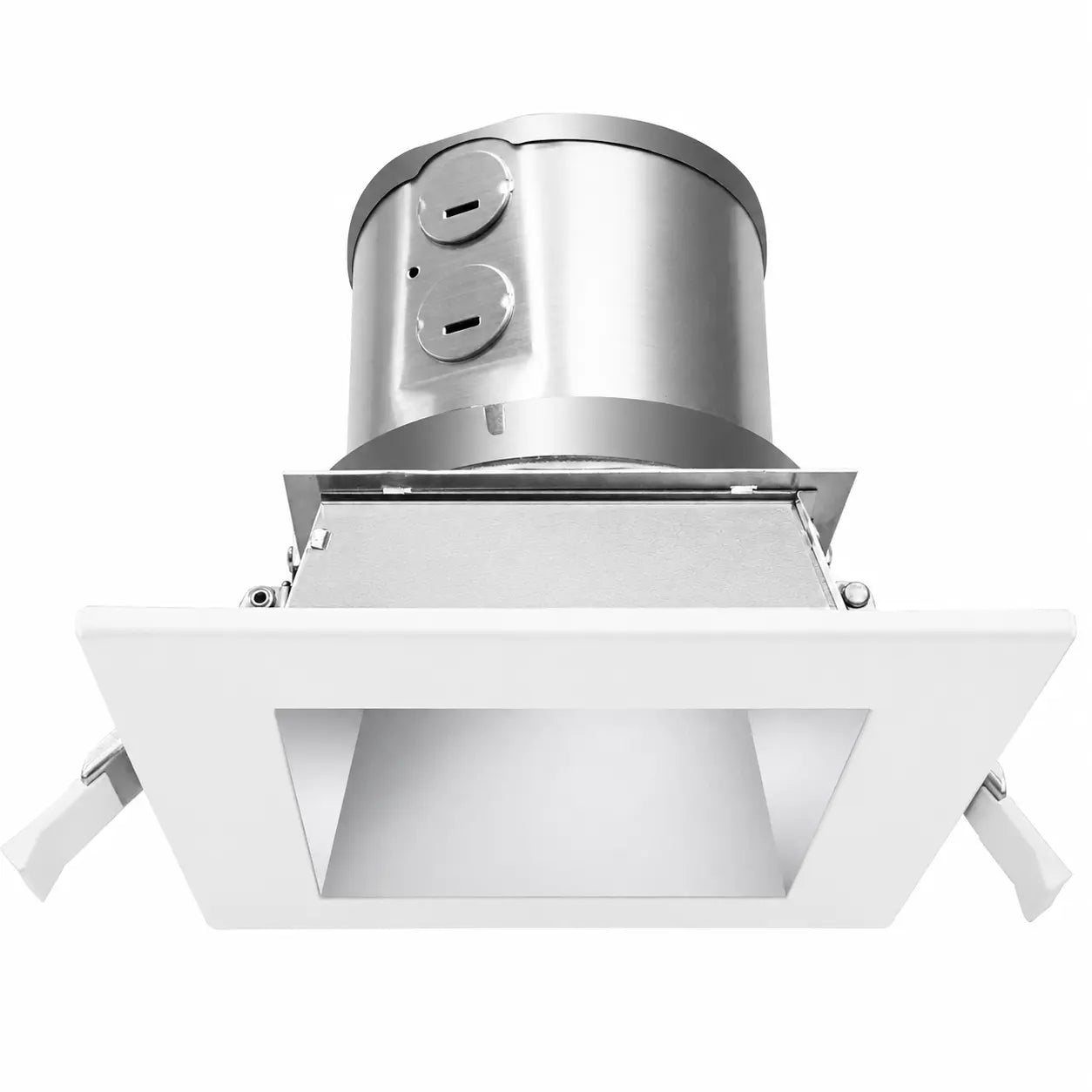Commercial J-Box LED Downlight, 27W/34W/40W Selectable, 3000K/3500K/4000K Tunable, Multiple Trim Options, 120-347V