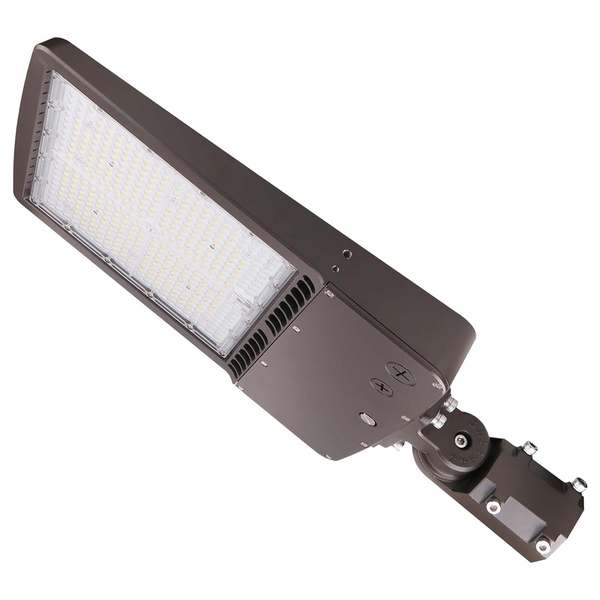 150W 480V LED Parking Lot Shoebox Light-21,000 Lumens-CCT 5000K-400W Metal Halide Equivalent-With Bracket Mount-5 Years Warranty