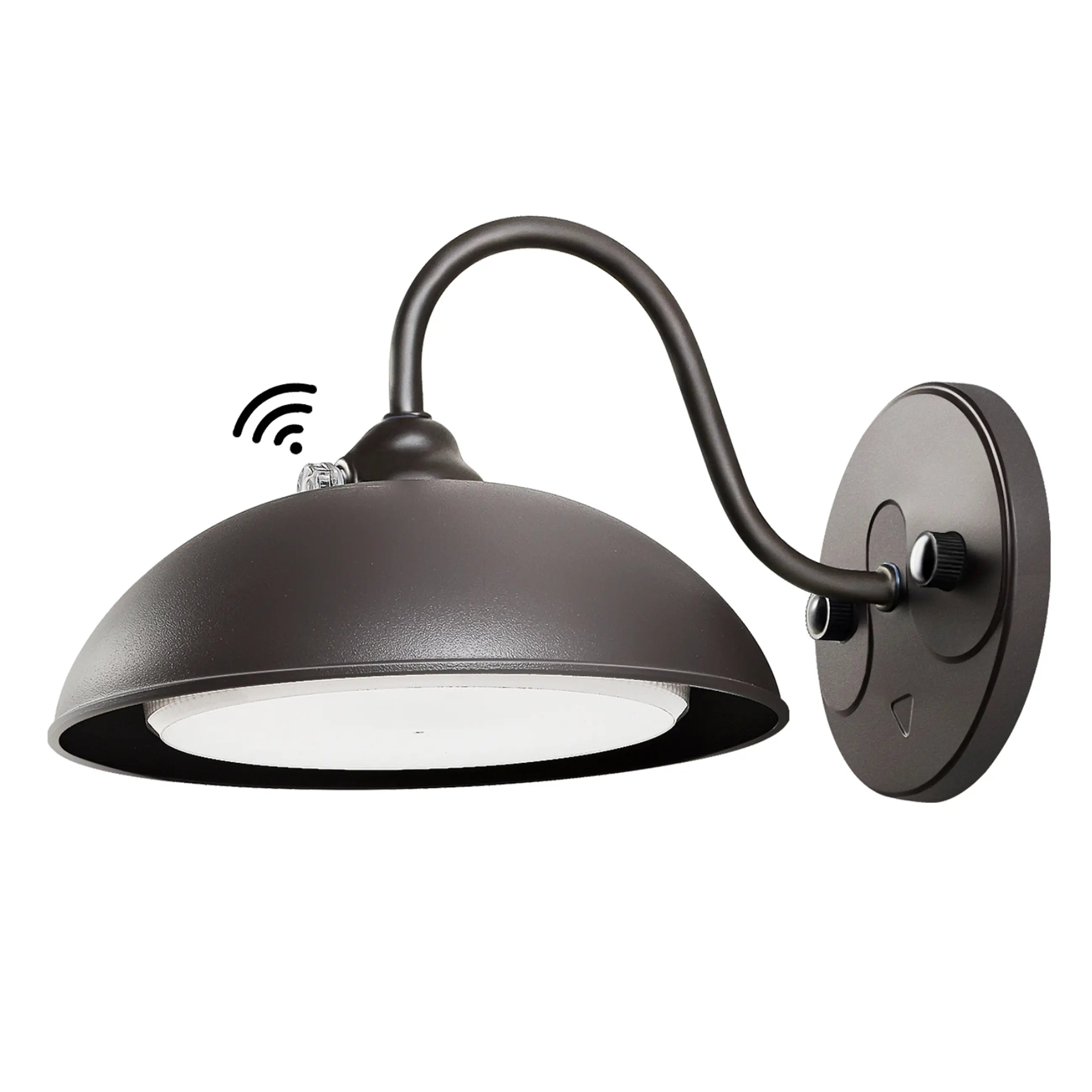 TANLITE Lighting 28W Gooseneck Barn Light-CCT Adjustable-CCT 2700K/3000K/4000K/5000K/5700K-Dusk To Dawn Photocell