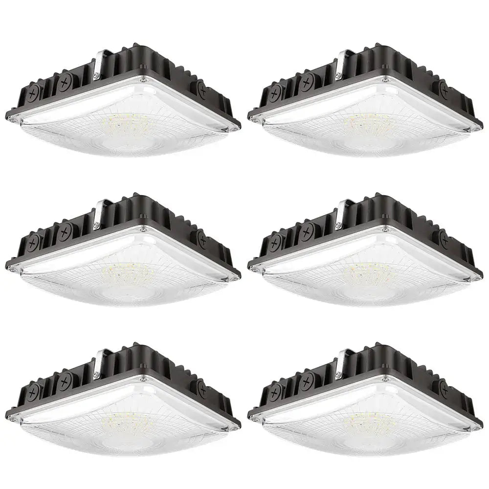 LED Canopy Light - 63W/45W/30W Selectable - 5000K/4000K - Up to 9,360 LM - Dimmable - 120-277V - 150W Equal