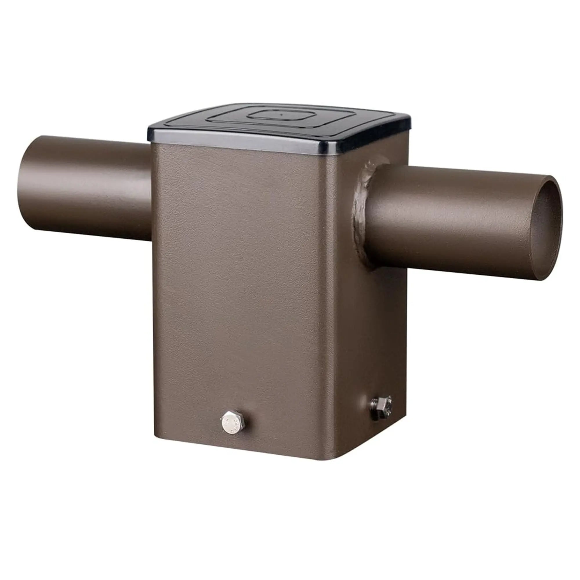 180 Degree Square Horizontal Tenon Adaptor with 2 Arms for 4 inch Square Pole Bracket Adapter-For Slip Fitter Mount Area Lights TANLITE