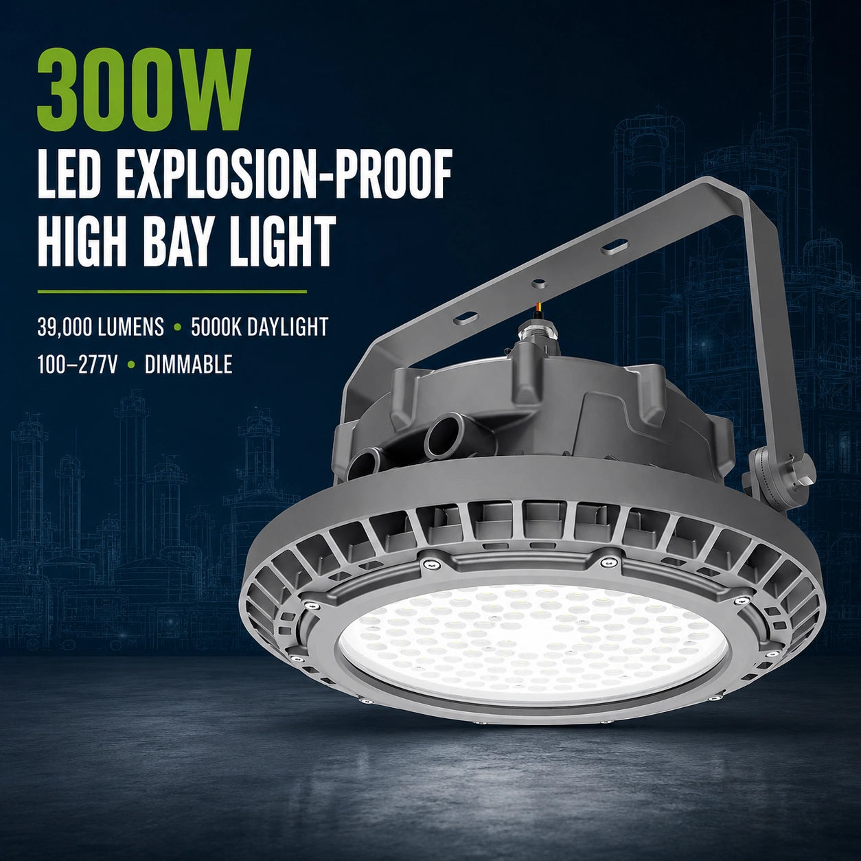 Class I Division 2 explosion proof LED high bay light for hazardous industrial areas