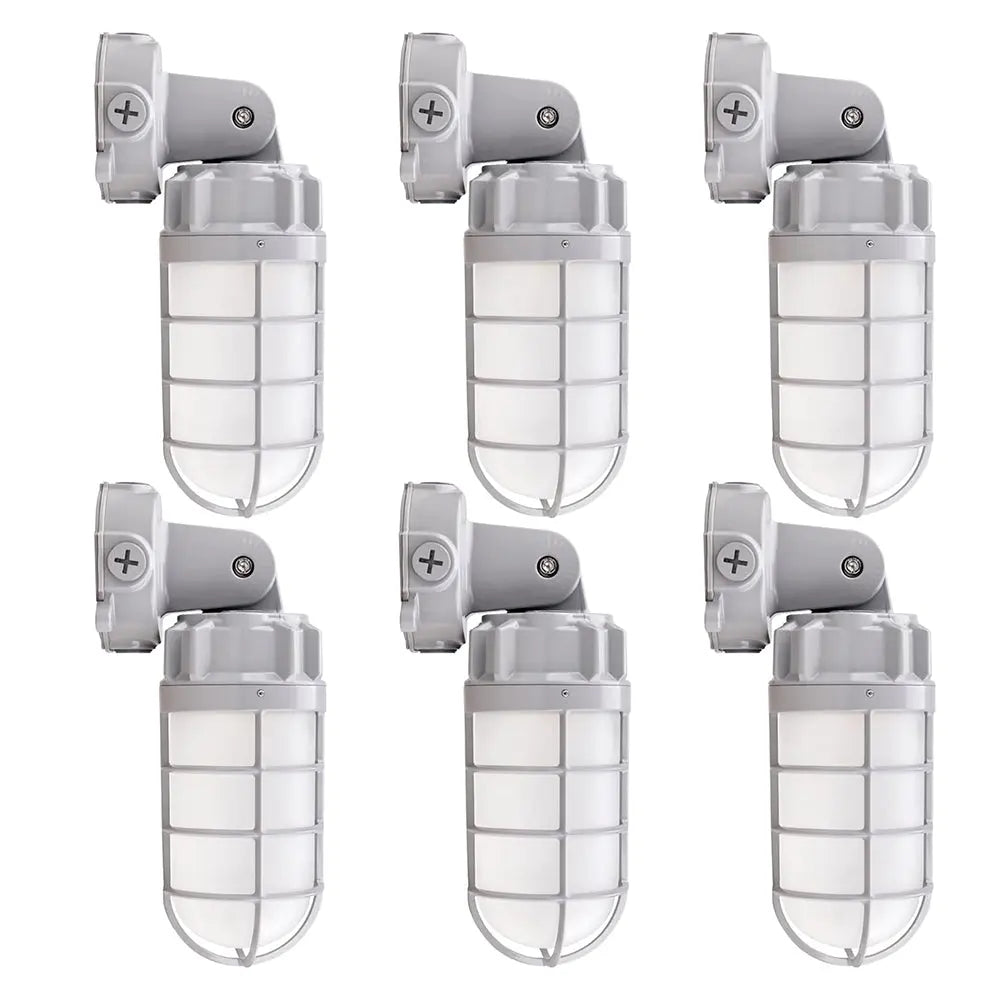 Commercial industrial LED jelly jar light for walkways factories warehouses and cold storage areas