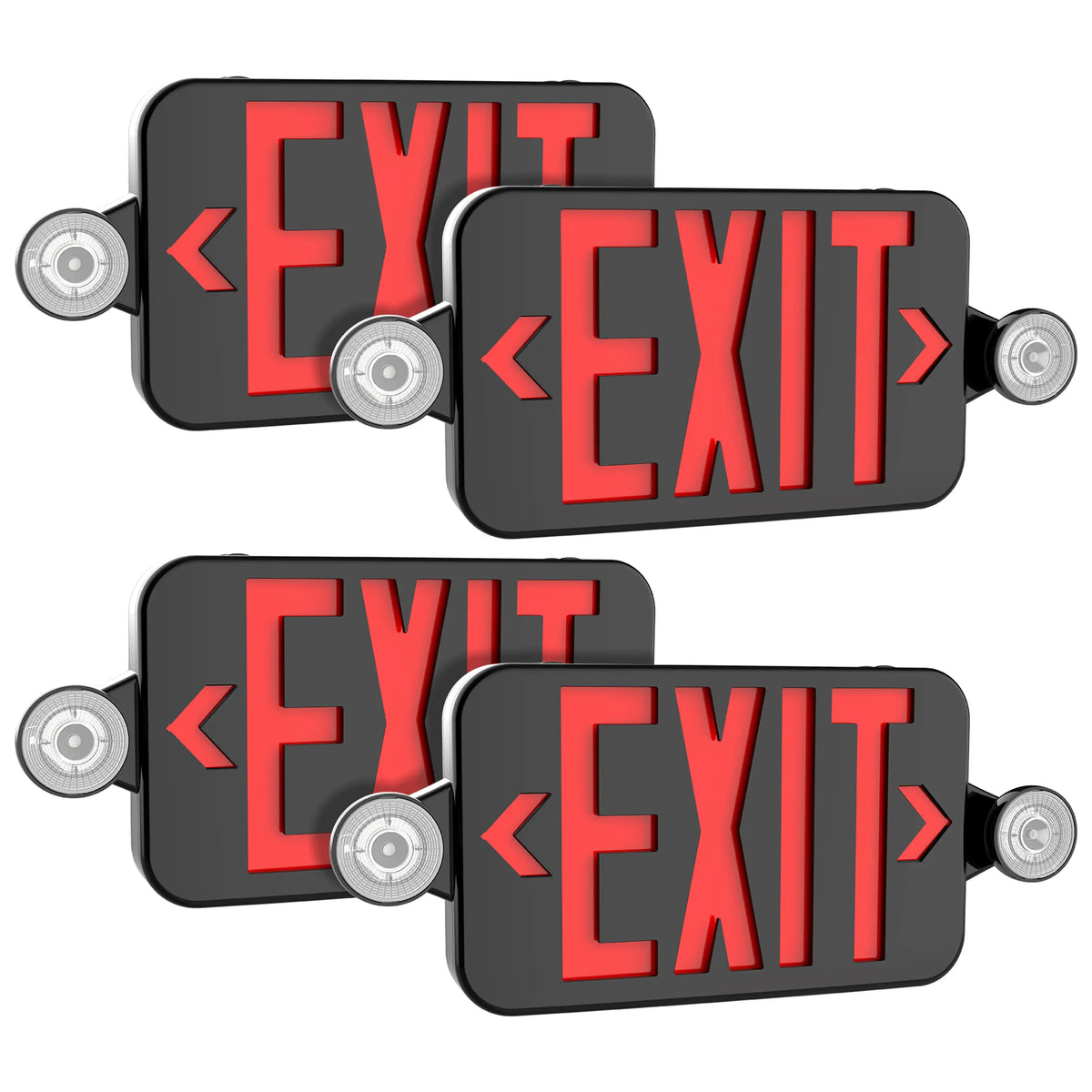 LED emergency exit sign with battery backup for schools hotels offices and commercial facilities