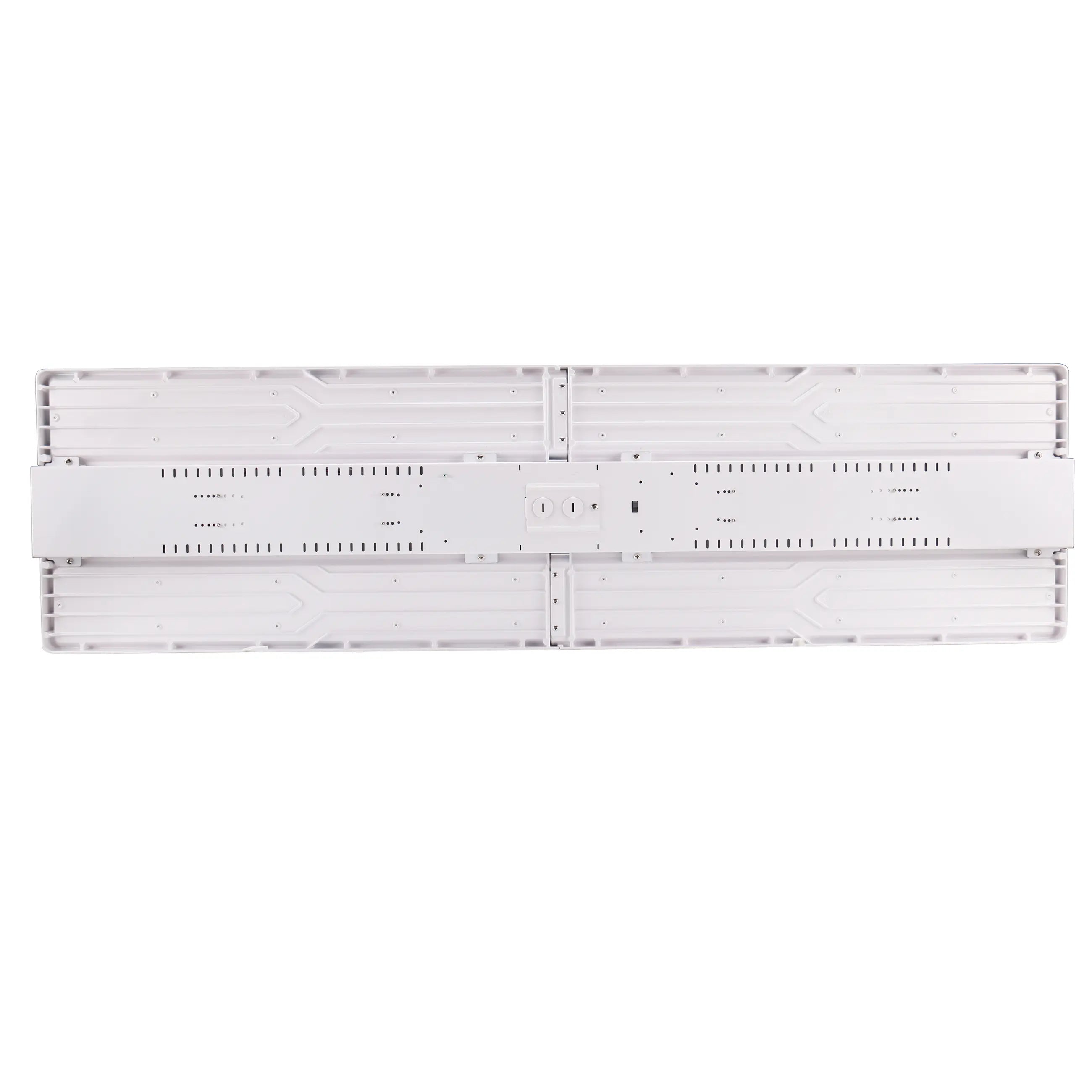Selectable wattage LED linear high bay with 360W 380W and 400W settings for different lighting requirements