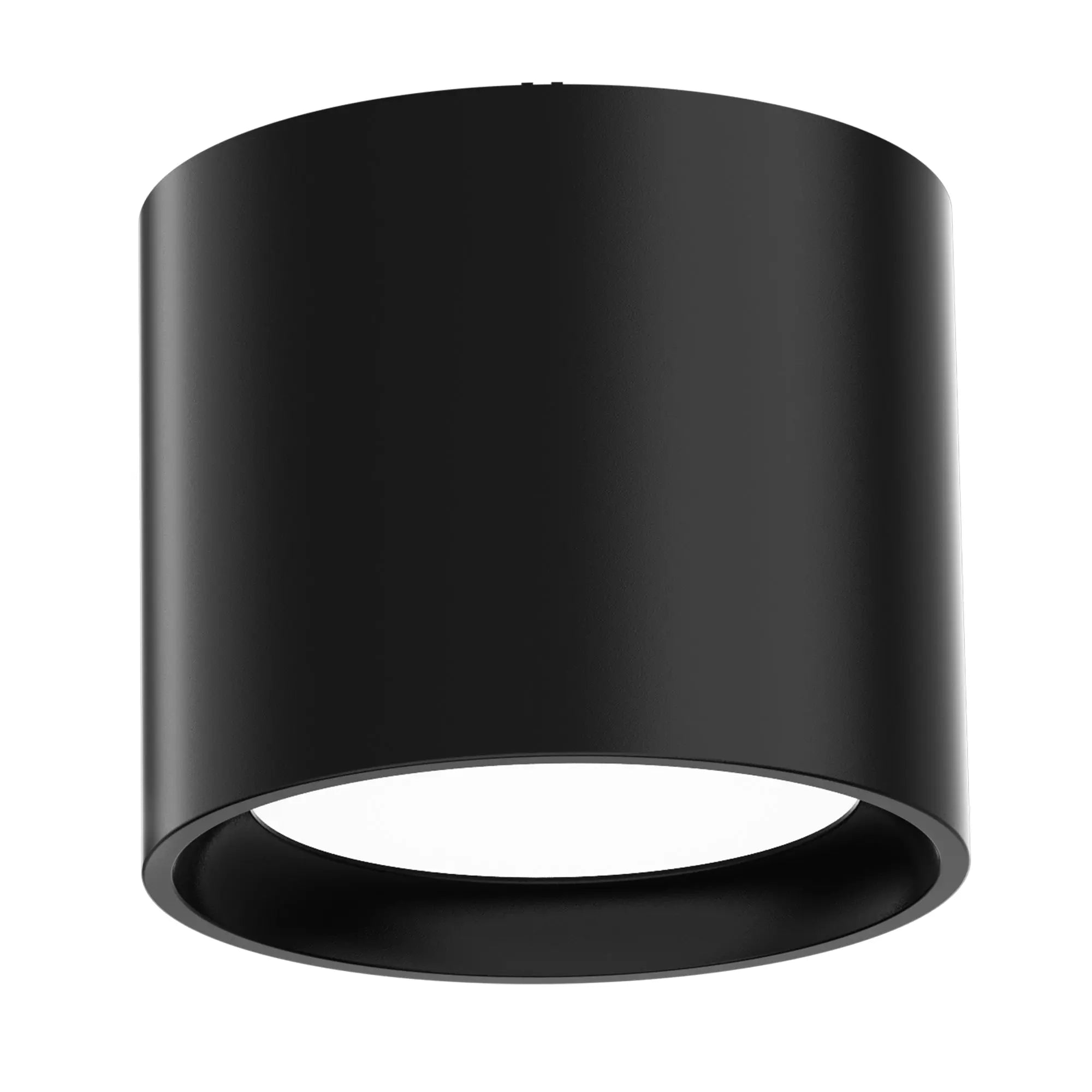 Black LED cylinder downlight size options and dimensions
