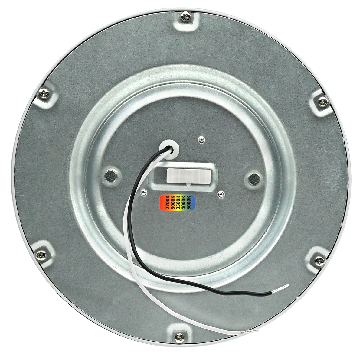 Rear view of TANLITE 13 inch round flush mount LED ceiling light