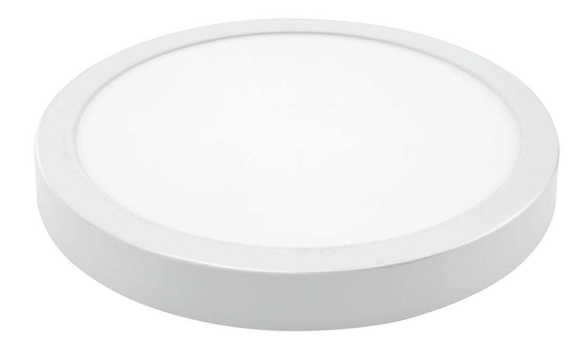 TANLITE 13 inch 24W white round flush mount LED ceiling light angled view