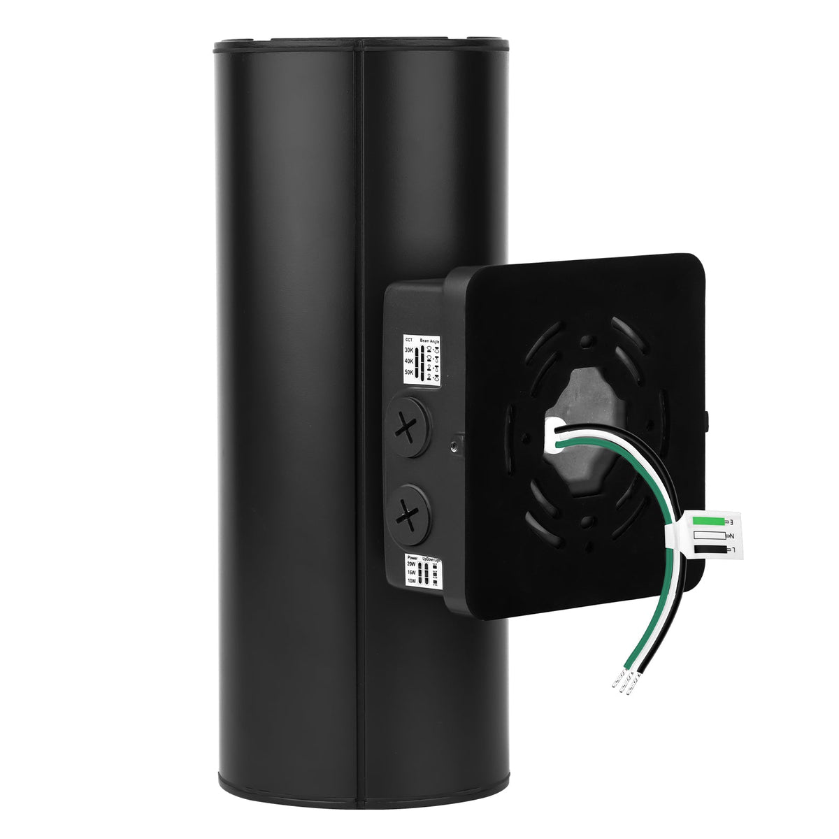 Dimensions of compact 20W 16W 10W selectable LED up down wall light