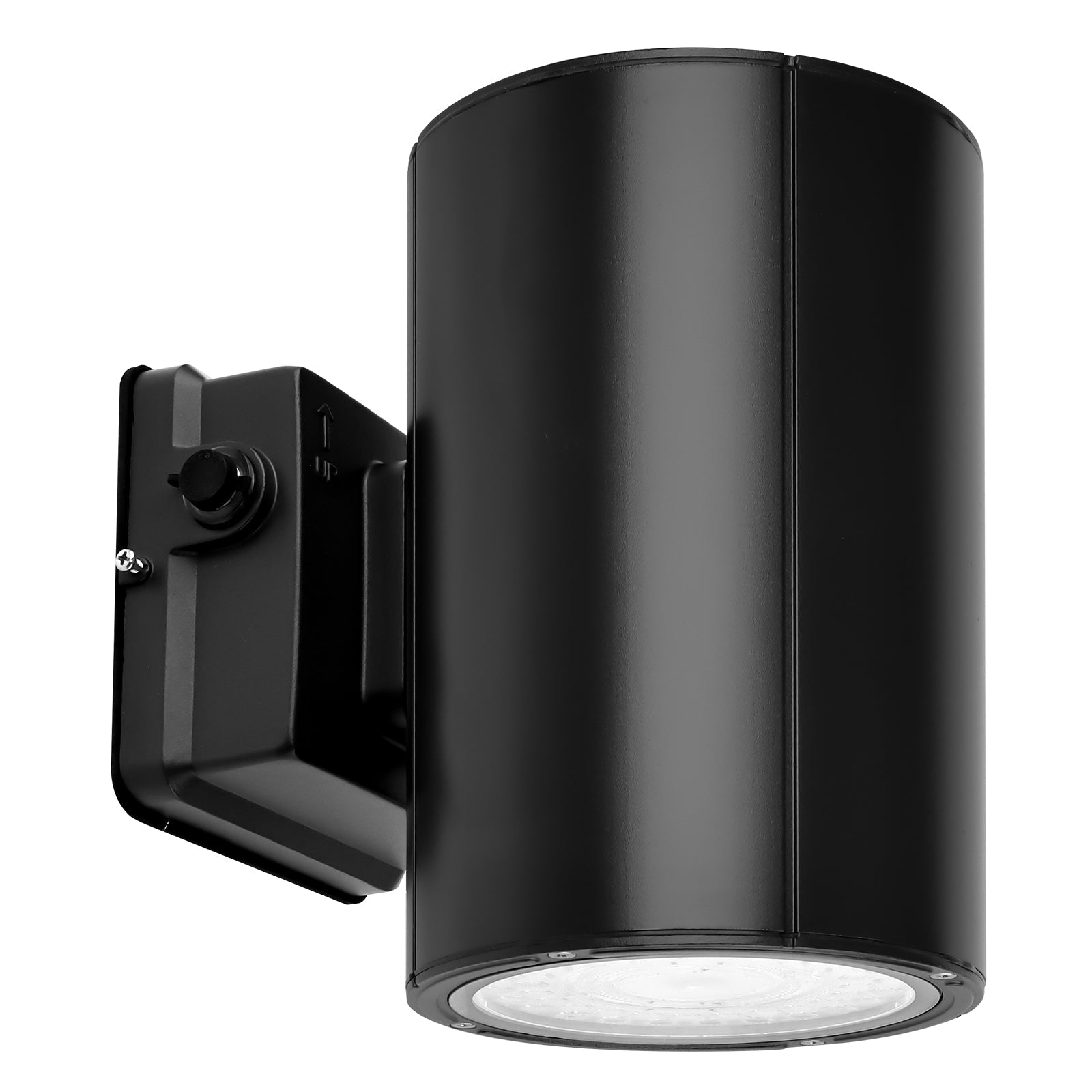 LED up and down wall light with photocell selectable wattage and 3CCT settings