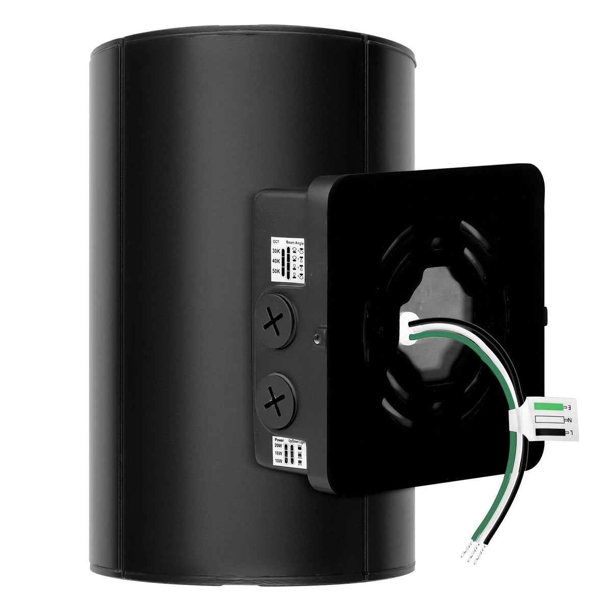 Wet location LED up and down exterior wall light for commercial building applications