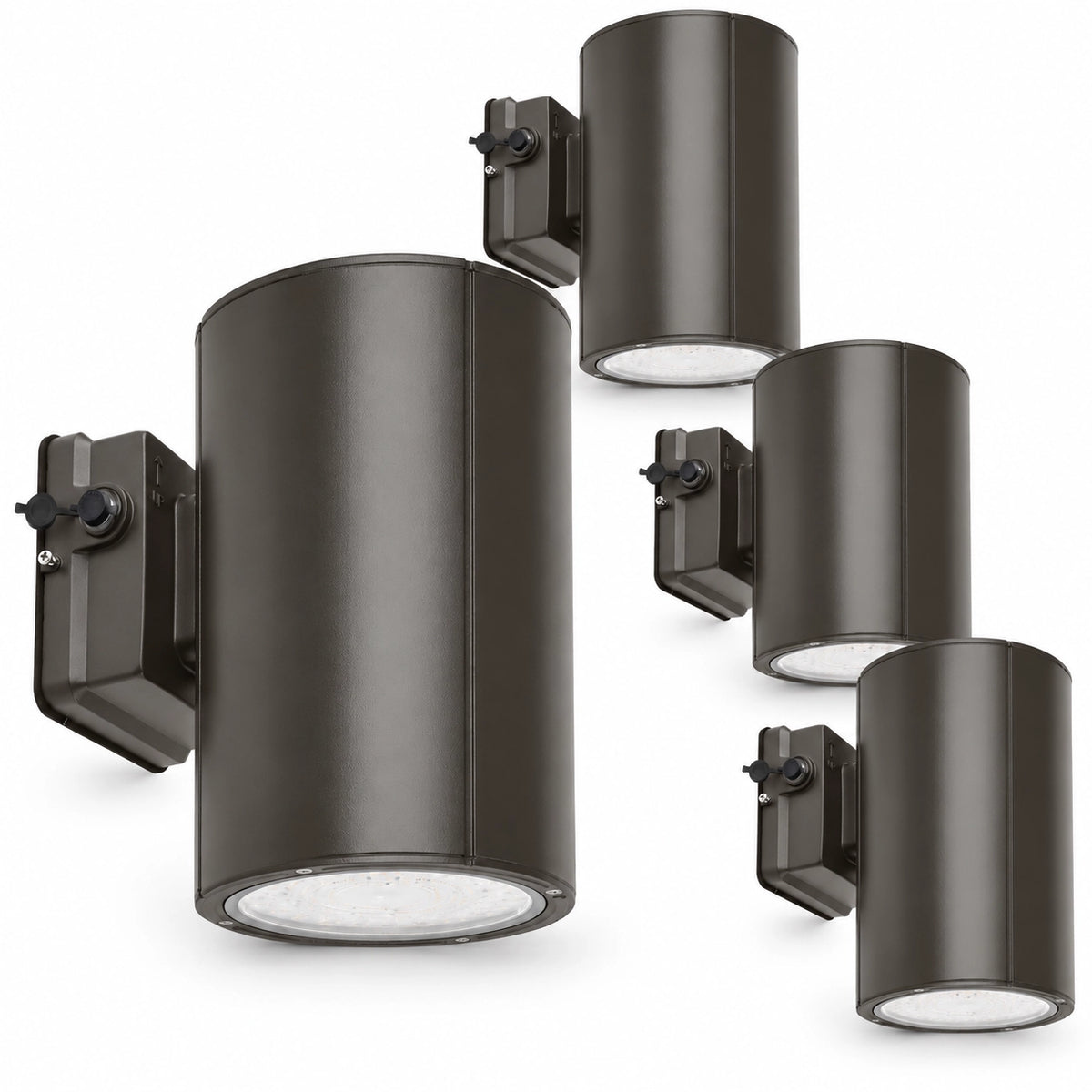 Wet location LED up and down wall light for entrances walkways patios and commercial exteriors