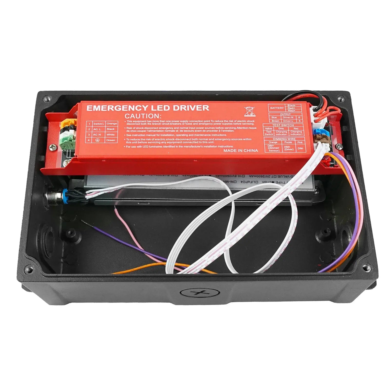 18W Waterproof Junction Box-Wall Pack Emergency Backup LED Driver For Outdoor Lights TANLITE
