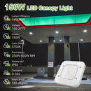 TANLITE 150W LED Canopy Light-5700K-Square-19500 Lumen-Gas Station Lighting-5 Years Warranty