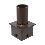 4 Inch Square Pole Bracket Tenon Adapter, Tenon Pole Bracket, Pole Top Mount for Slip Fit Mounting, Parking Lot Light, LED Shoebox Light TANLITE