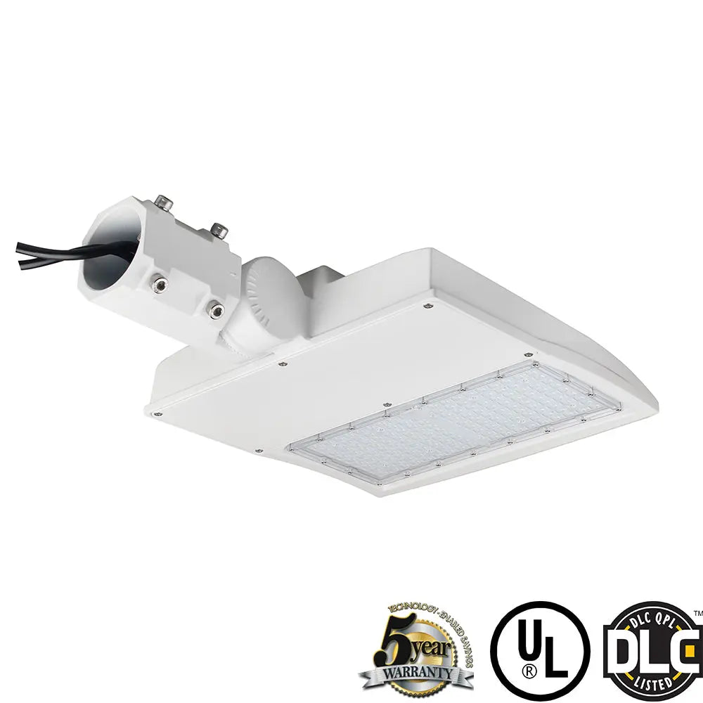 150W White LED Parking Lot Light-21,000 Lumens-AC 100~277V-300W Metal Halide Equivalent-5000K-DLC UL Listed TANLITE